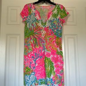 Lilly Pulitzer Brewster dress lover’s coral small